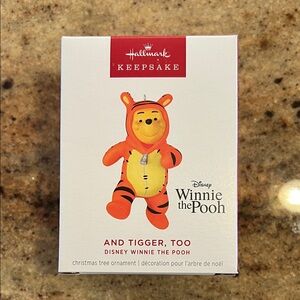 Hallmark Keepsake Winnie the Pooh in Tigger Costume - Orange and Black
